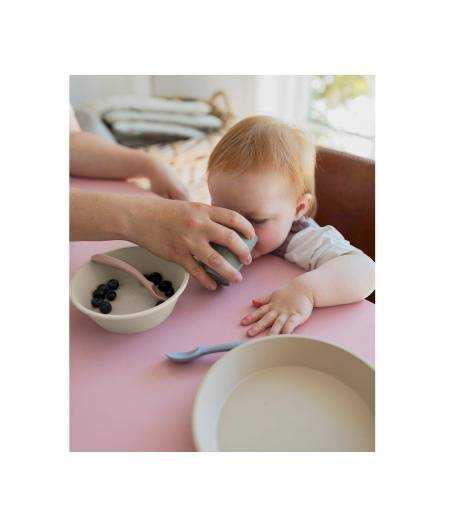 Vajilla Silicona 7 Piezas Rosa Bibs Blush