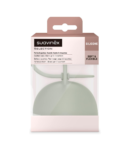 Portachupetes Silicona Duo Selection Verde Suavinex