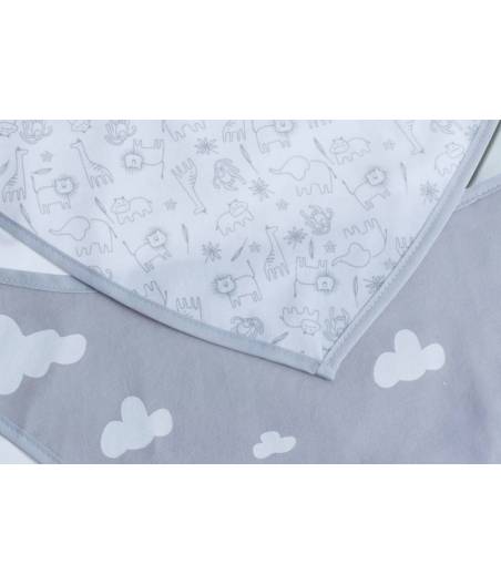 Bandanas Babero Secababitas Nubes Gris Gamberritos
