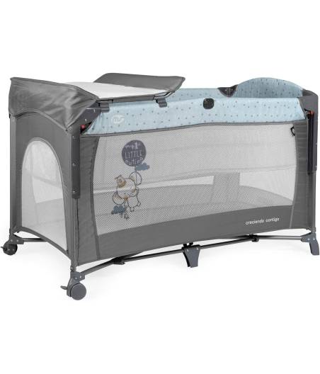 Parque Cuna Oxford Colecho 630403 Gris Innovaciones MS