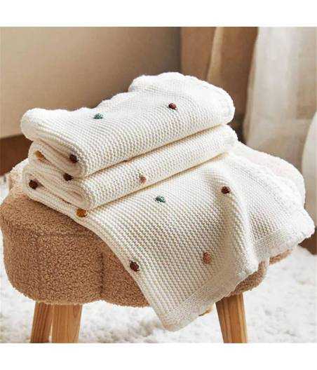 Manta Tricot Topos Monnuage