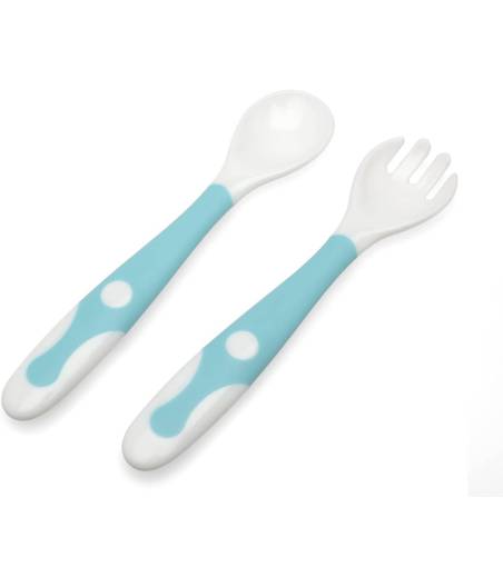 Set Cubiertos Azul Con Caja Pack De 2 Kiokids