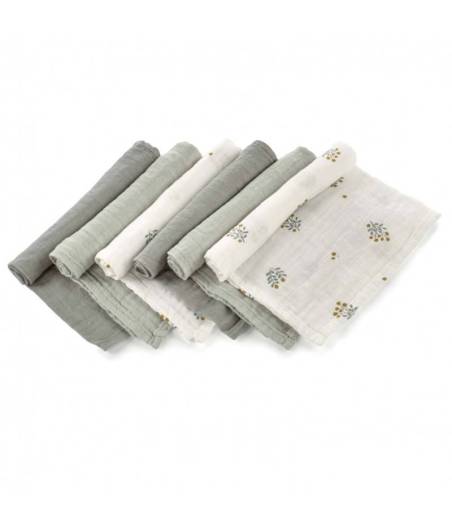 Set 6 Unidades Muselinas Bambú Botanic Jané