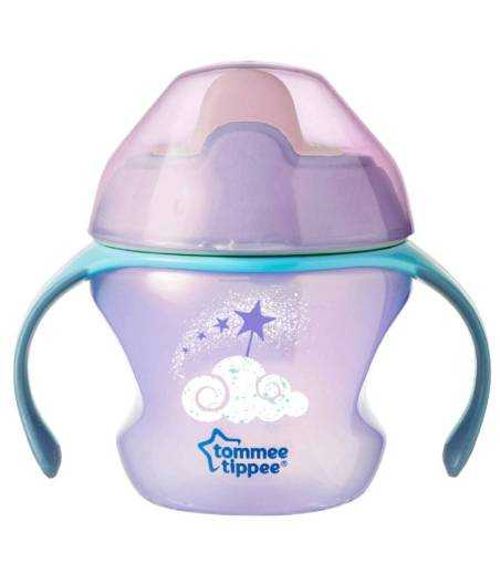 Taza Rosa Con Asas 4 m+ Explora First Cup 150 ml Tommee Tippee
