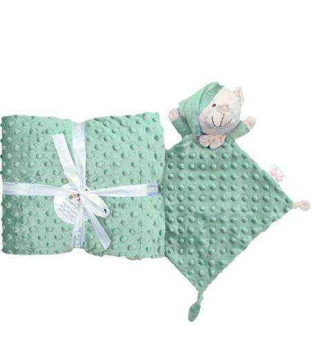 Manta y Dou Dou Topos Verde Gamberritos