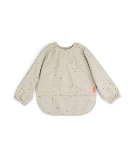 Babero Con Bolsillo y Mangas Confeti Beige Done By Deer