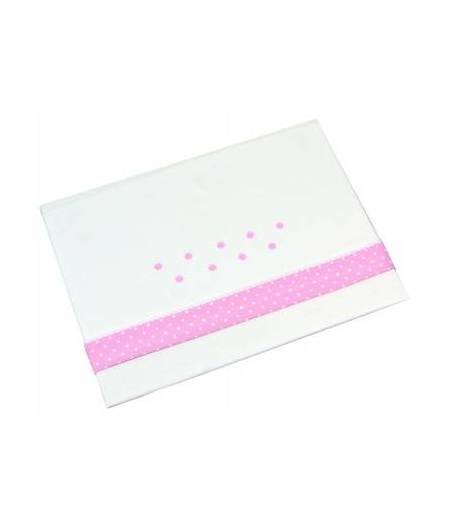 Sabanas De Cuna 60 x 120 Topos Rosa D'Peques.