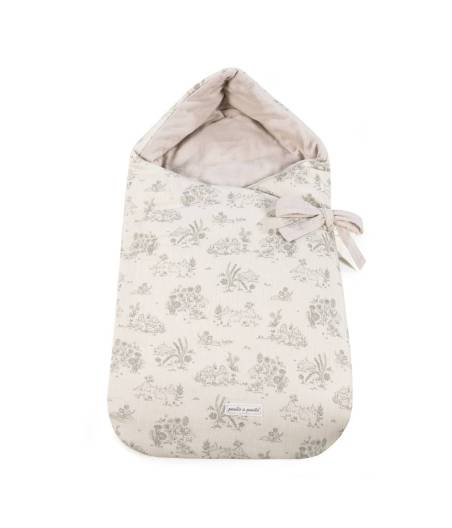 Saco Capazo Toile De Jouy Cream Pasito a Pasito