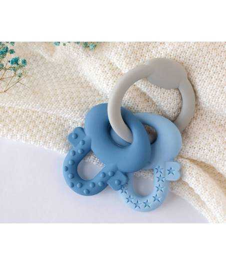 Mordedor Llaves Azul Silicona Kiokids