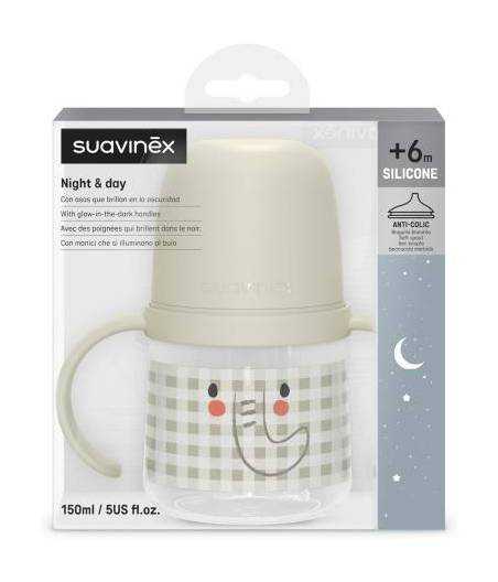 Biberón Con Asas Luminoso Anti-Colic Suavinex