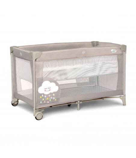 Parque Cuna Smooth Clouds Grey Asalvo
