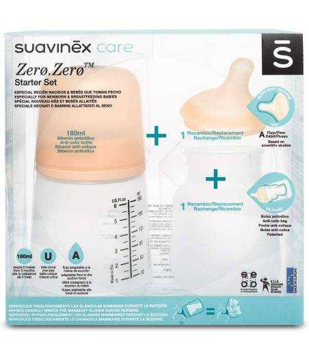 Set Starter Set Zero Zero Suavinex Anticolicos 180 ml