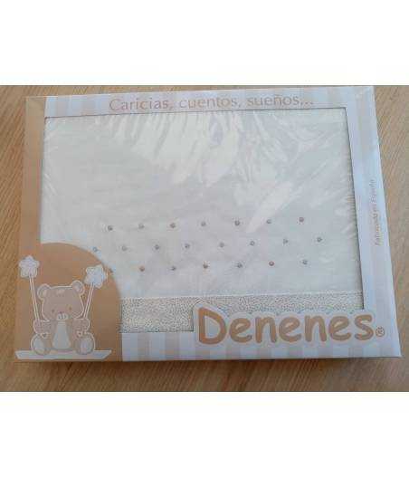 Sabanas De Cuna Topitos Bordados Denenes Ref. 226