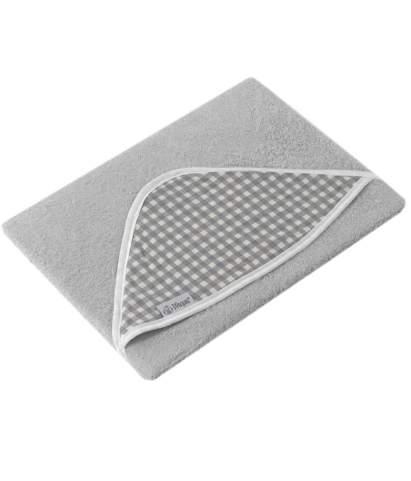 Capa De Baño Bambu Vichy Gris D'Peques