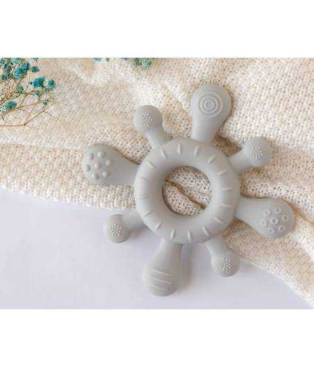 Mordedor Silicona Timón Gris Kiokids