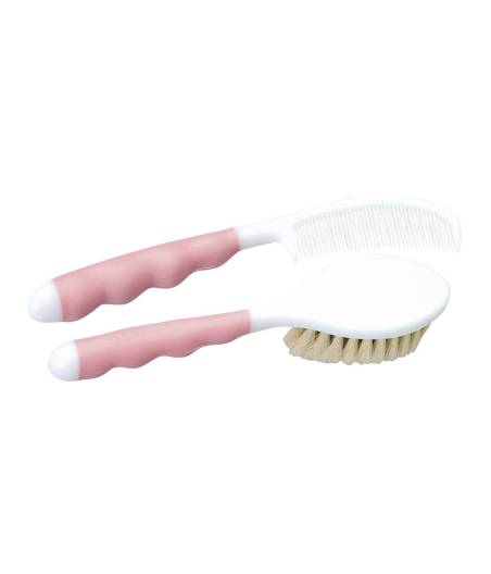 Set Cepillo Y Peine Rosa Saro
