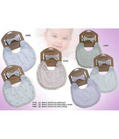 Babero Y Lazo Beige 10867 Gamberritos