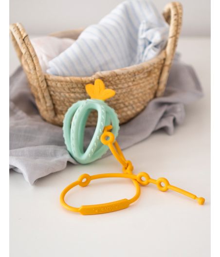 Colgador Atrapatodo Silicona Saro Mostaza