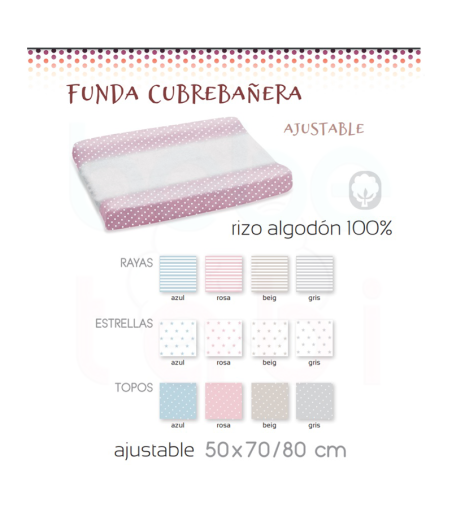 Funda Para Cambiador Bañera Hojas D'Peques