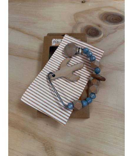 Cadena Y Mordedor Cactus Madera Wowbaby