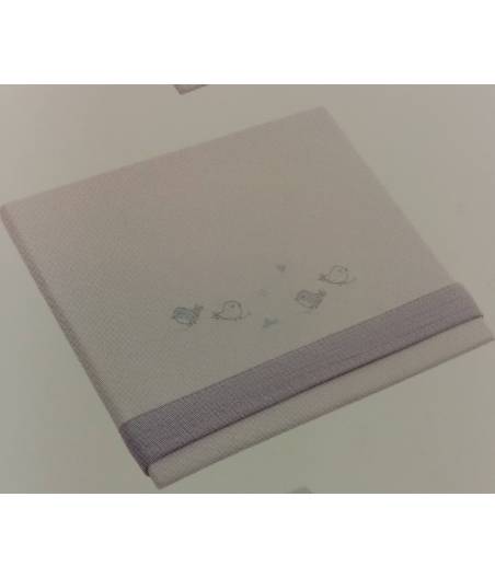 Sábanas Punto De Algodón Pollitos Azul Mod. 453 D´Peques