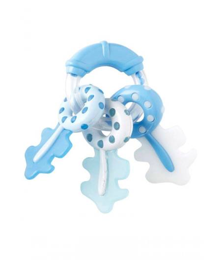 Sonajero Llaves Con Mordedor Azul Saro