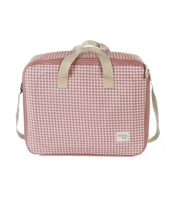 Maleta Multifuncional Vichy Rosa Walking Mum