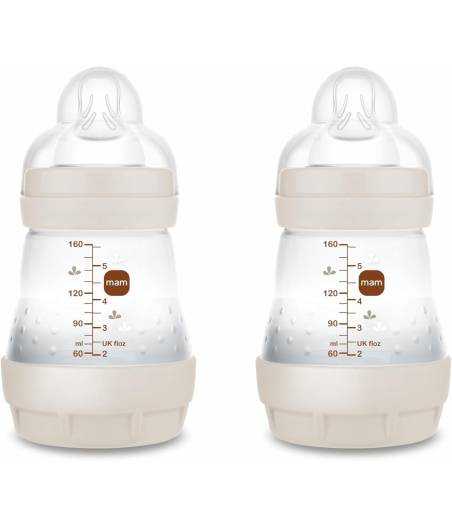 Pack 2 Biberones Anticólicos 160 ml 0+ MAM