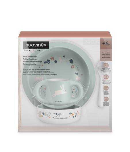 Vajilla Aprendizaje Wonderland Verde Suavinex