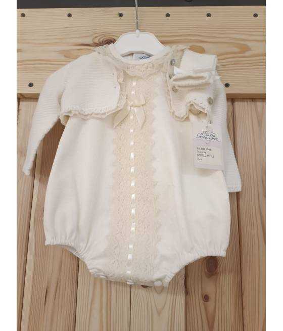 Conjunto Pelele Chaqueta y Calcetin Teresa Rodriguez