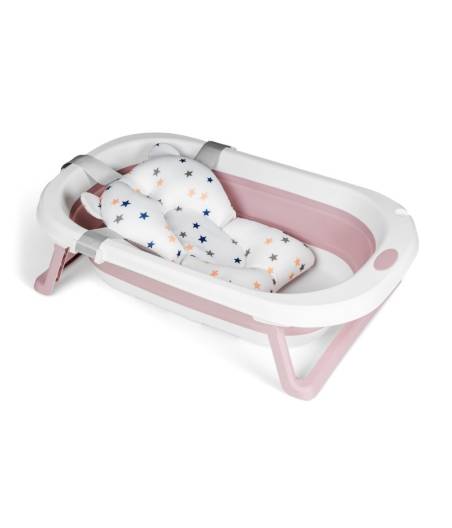 Bañera De Silicona Plegable Flex Rosa + Reductor Innovaciones Ms
