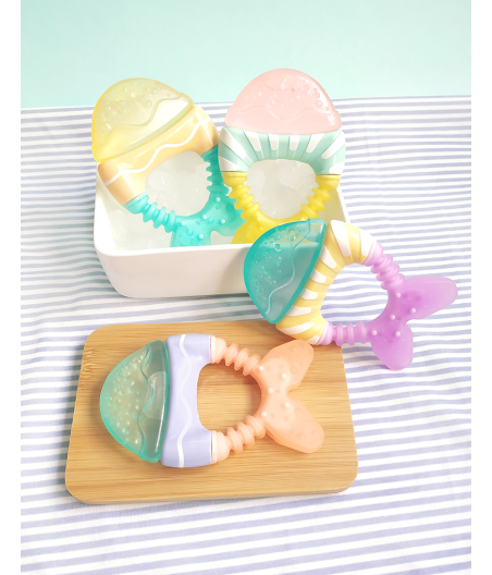 Mordedor Agua Azul Pececitos Pack De 2 Saro