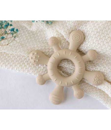 Mordedor Silicona Timón Beige Kiokids