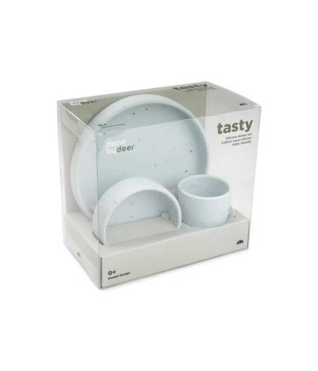 Vajilla Silicona Confetti Azul Done By Deer