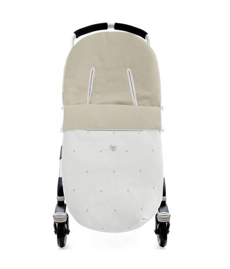 Saco Silla Lista PBP Interior Pique Camel Polipiel Blanco Topos Beige Uzturre