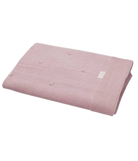 Manta De Punto Rosa Empolvado De Babies Uzturre