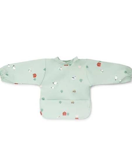 Babero Impermeable Con Bolsillo y Mangas Funny Farm Saro