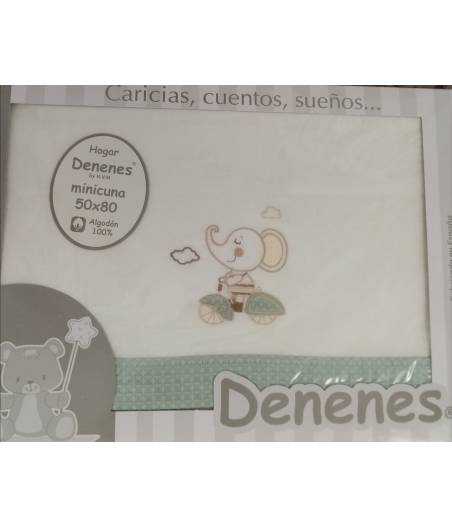 Sabanas De Minicuna D230 Elefante - Bici Verde Lista