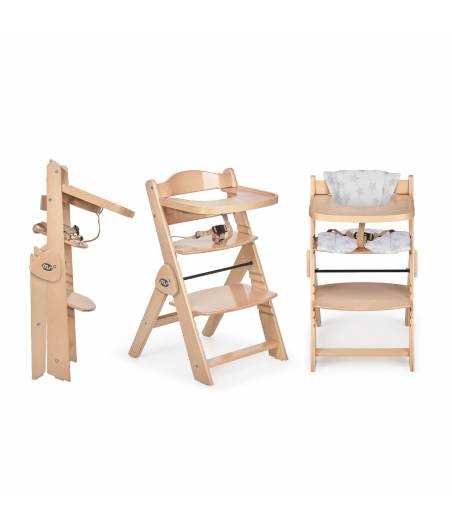 Trona Full Plus Madera y Cojín Blanco Estrella Gris Innovaciones MS