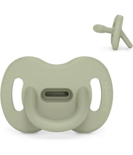 Chupete Todo Silicona 0-6m Verde Suavinex