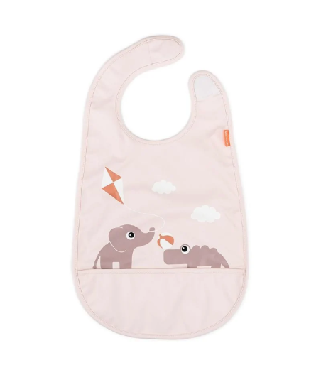 Babero con Velcro 134329 Rosa de Done By Deer