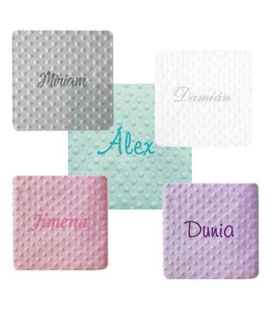 Manta Personalizada Topos Azul