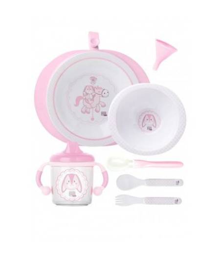 Vajilla 6 Piezas Plato Termo Sweet Woolly Rosa Saro