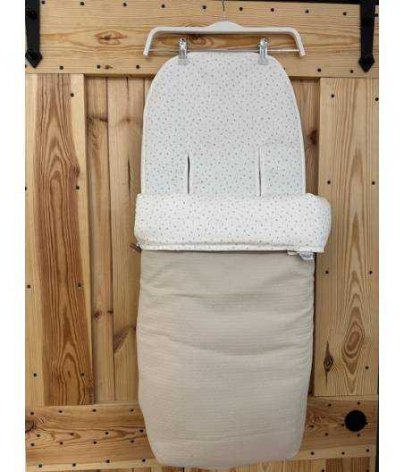 Saco Silla Florecitas Beige D'Peques