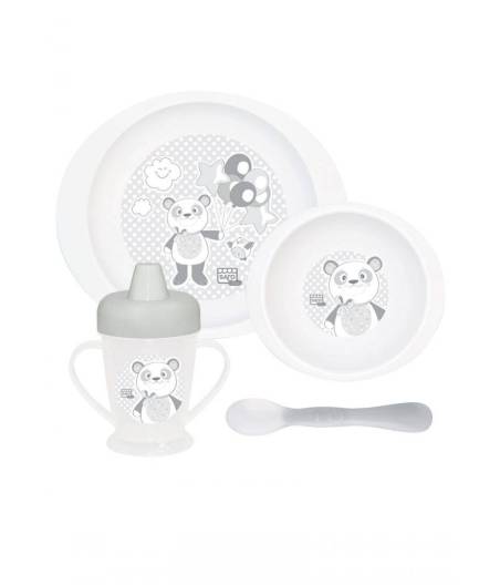 Vajilla 4 Piezas Para Microondas Sweet Woolly Gris Saro