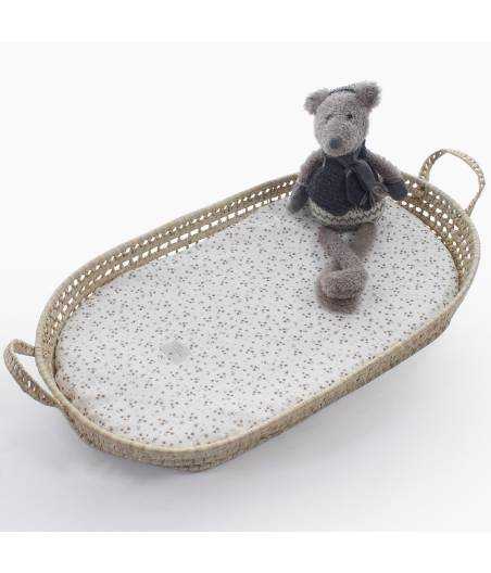 Cesto Mimbre y Cambiador Ines Piedra Uzturre