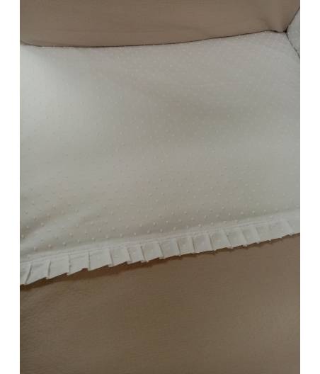 Colcha Minicuna Mod.402 Camel Plumeti Blanco D'Peques