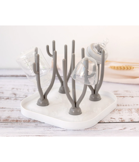 Escurrebiberones Plegable Gris Kiokids