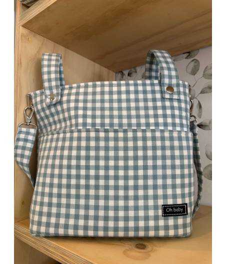 Bolso Talega Vichy Verde Rosy Fuentes