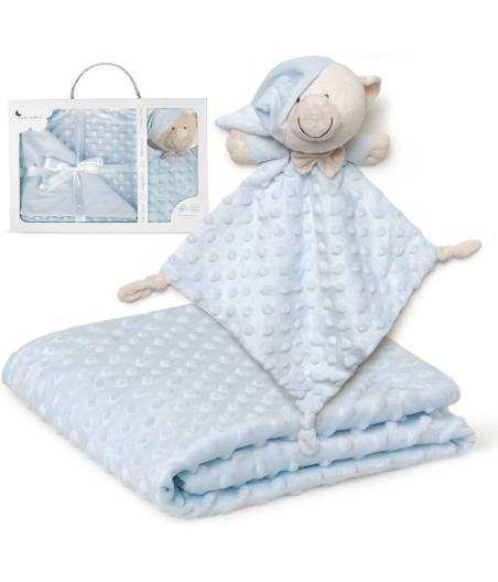 Manta y Dou Dou Topos Azul Gamberritos